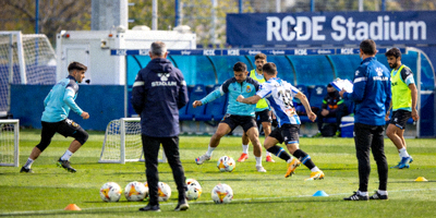 西班牙人队备战西甲联赛最新训练照片